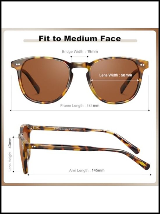 Retro Square Polarized Sunglasses for Women UV Protection Acetate Frame main image 2